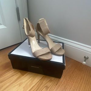Nine West Snake Ankle Strap Pumps